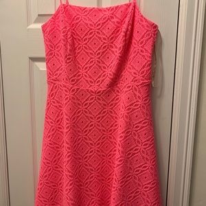Lily Pulitzer pink lace dress